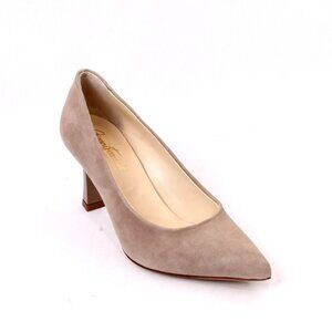 Gianni Ferrante 551a Gray Leather Stiletto Heels Pointy Pumps